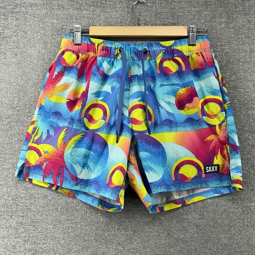 Saxx OH Buoy 2N1‎ Volley Swim Trunks Size Small Coast to Coast Droptemp Beach
